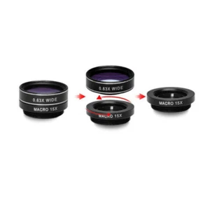 7 in 1 Cell Phone Camera Lens 198° Fish-eye Lens (Black) smartphone camera lens - Zdjęcie 1 z 11