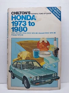 Chiltons HONDA ACCORD CIVIC PRELUDE 1973 to 1980 Repair & Tune-Up Guide #6980 - Imagen 1 de 3