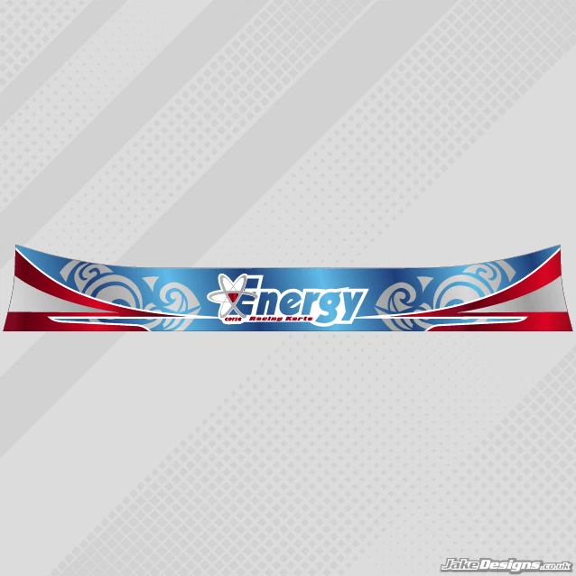 JAKEDESIGNS ENERGY DESIGN HELM VISIER AUFKLEBER/STREIFEN - KARTING