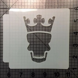 Skull Crown 100 Stencil - Picture 1 of 1