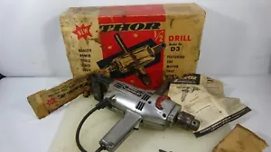Trapano a tappo vintage THOR 1/2" modello D3 con scatola e istruzioni - Foto 1 di 16