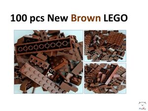 NEW 💥 50/100 pcs Lego Bulk Lot Pack, Sorted by Color! Bricks Block Plate BONUS