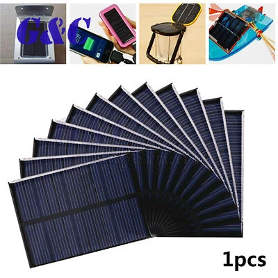 GCSUPERMARKET 5V 6V 12V 0.15W-2W Polycrystalline Epoxy Solar Panel Photovoltaic Charger