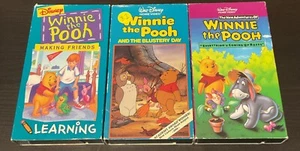 Disney Winnie the Pooh Lot Of 3 ( VHS ) Cartoon Lot of 3 - Picture 1 of 6