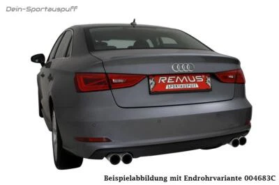 Remus Impianto Racing Audi A3 8V 1.4l TFSI berlina Ogni 2x84mm Sr Black Cromo - Immagine 1 di 3