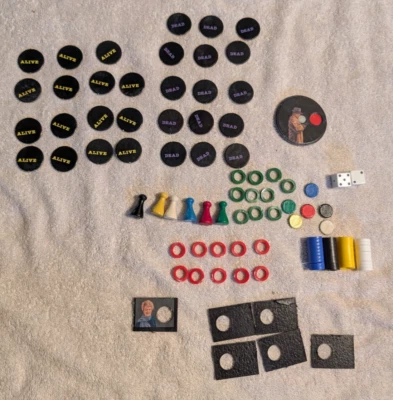 Warren Games Murder, She Wrote Board Game Pieces 1985 - Image 1 of 4