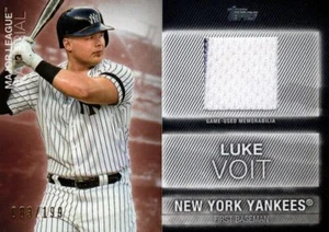 2020 Topps Major League Materials Black #MLMLV Luke Voit Jersey /199 - NM-MT - Picture 1 of 2