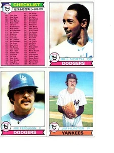 1979 TOPPS 4 CARD LOT: #668 NORTH, #669 CHECKLIST, #670 HUNTER & #671 FERGUSON - Picture 1 of 2