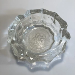Vintage Clear Glass Ashtray 5” - Picture 1 of 6