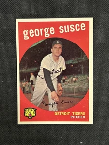 1959 Topps High #511 George Susce en muy buen estado-ex arruga Detroit Tigers *559 - Imagen 1 de 2