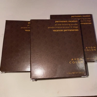 3- Avon Color Permanent Vacation Bronzing Powder .4oz 11.34g Light Bronze - Image 1 of 3