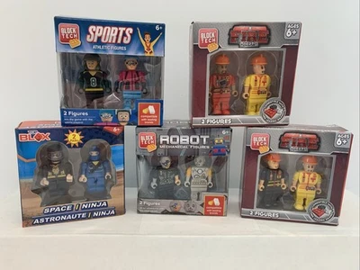 New Block Tech Figure Box Lot Fire, Space/ninja - Image 1 of 4