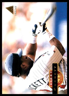 Kirby Puckett 1994 Pinnacle #21 双胞胎美国职棒大联盟阅读免费送货亲笔签名Den — 第 1/2 张图片