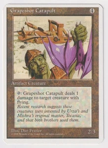 Miscut Grapeshot Catapult LP 4th 1995 MTG Magic Error Misprint Alpha Cut Corners - Picture 1 of 2