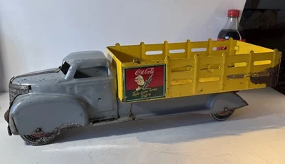 Camión Marx Coca Cola Vintage Años 50 Modelo #991, Color Gris Raro Foto 1 de 4