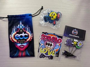 EDC Orlando 2025 Festival Swag - Bolso con cordón, Rave Sprouts, Llavero NUEVO - Imagen 1 de 6