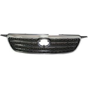 Grille Assembly For 2005-2008 Toyota Corolla Chrome Shell With Dark Gray Insert - Picture 1 of 5