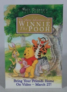 WALT DISNEYS MASTERPIECE WINNIE THE POOH "BRING YOUR FRIENDS HOME" VIDEO PIN - Picture 1 of 4