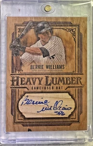 Actualización Topps 2025 Bernie Williams reliquia automática madera pesada New York Yankees - Imagen 1 de 2