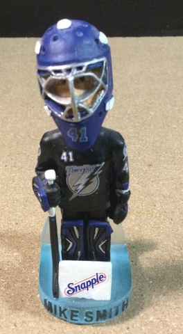 Vintage Snapple Mike Smith Tampa Bay Lighting Hockey Mini Magnetic Bobblehead Cover