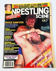 Cuello de perro depósito de chatarra BUZZ SAWYER RODDY PIPER Sangriento ESCENA DE LUCHA LIBRE Agosto 1984 - Imagen 1 de 3