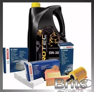 Service Kit for Audi A3 1.9 TDi - Bosch Air, Oil, Cabin Filters & 5L 5W30 Oil - Picture 1 of 5
