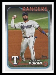 2024 Topps #555 Ezequiel Duran Texas Rangers Baseball Card 2B - Picture 1 of 2