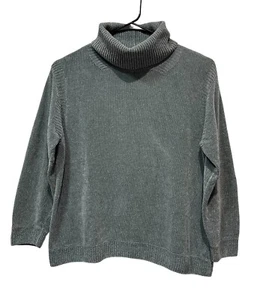 Lafayette 148 Damen 100% Seide Pullover Rollkragen grau Gr. XL weich - Bild 1 von 9