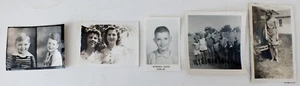 Selection of five small Snapshots 1930s - 50s Black & White Happy Kids,Americana - Picture 1 of 5