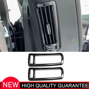 For Audi Q8 2019-2021 2022 Black Titanium A Post Air Outlet Vent Frame Trim 2PCS - Picture 1 of 7