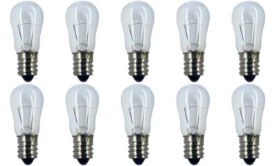 CEC INDUSTRIES Box of 10 Bulbs 6 Watt 6 Volt Screw Base E12 Clear 6S6/6V