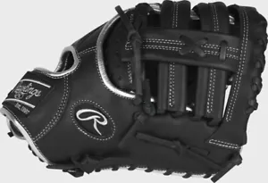 NWT Rawlings Encore 12" First Base Baseball Mitt Black Right Hand Throw - Picture 1 of 6