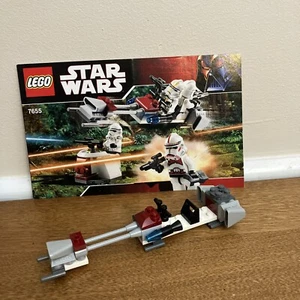 LEGO Stars Wars  7655 Clone Troopers Battle Pack: Bike And Manual - Picture 1 of 6