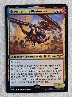 MTG Breeches, the Blastmaker Outlaws of Thunder Junction (OTJ) #197 Card Rare NM - Image 1 of 4