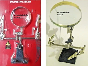 Hand Tools Helping Hand Magnifying Glass Stand Accessories Ideal 4 Model Making - Picture 1 of 3