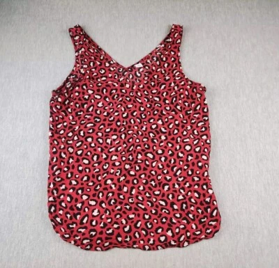 Camiseta sin mangas Pullover Old Navy para mujer mediana multicolor leopardo manchado cuello en V Foto 1 de 4