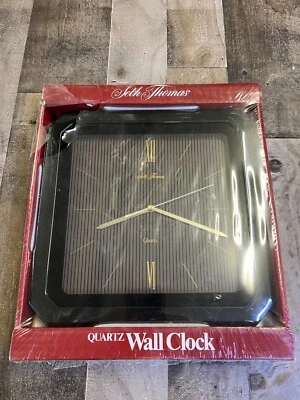 ¡NUEVO STOCK ANTIGUO! Reloj de pared SETH THOMAS 2828 Empire I años 80. Estilo Mid Century. Foto 1 de 4