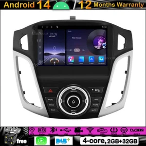Autoradio Android 14 Carplay GPS SATNavi Stereo DAB per Ford Focus MK3 2011-2017 - Foto 1 di 12