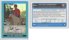 2009 Bowman Chrome Prospects Blue Refractor /150 Julian Sampson #BCP178