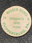 Shippensburg, Pa Goodhart?S Shoe Store 1971 Centennial Token Wooden Nickel