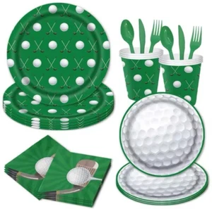 golf theme tableware birthday party napkins paper cup plates sport - Picture 1 of 3
