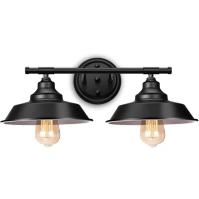 Farmhouse Rustic Style Vintage 2lights Vanity Wall Sconce Lighting, Free Ship!!! - Image 1 of 4