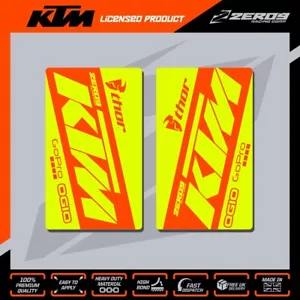 KTM OBERE GABEL AUFKLEBER MOTOCROSS GRAFIK MX GRAFIK STICKER BLOCK GELB/ORANGE - Bild 1 von 1