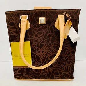 DIANE VON FURSTENBERG VASE TRAVEL BAG WITH LUGGAGE TAG RETAIL $200 - Picture 1 of 12