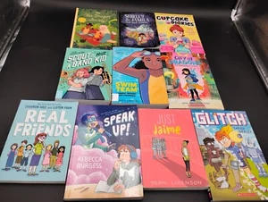 Lot Of 10 Mixed Graphic Novels Books: Scholastic: Cupcake Diaries City of Dragon - Picture 1 of 23
