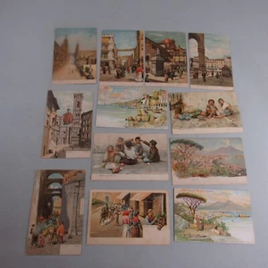 Lote De Colección 12 Postales Italia Nápoles Palermo Firenze Sevilla Pinturas - Imagen 1 de 8
