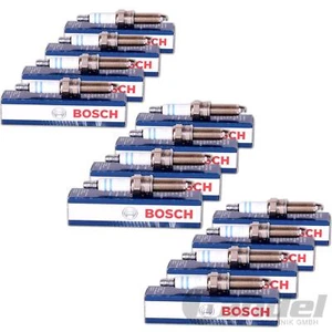 12 BOSCH ZÜNDKERZE DOPPELPLATIN für MERCEDES E-KLASSE W210 C208 VIANO CROSSFIRE - Afbeelding 1 van 2