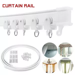 1/2/3/4M Flexible Ceiling Curtain Track Bendable Window Rod Rail Straight - Picture 1 of 14