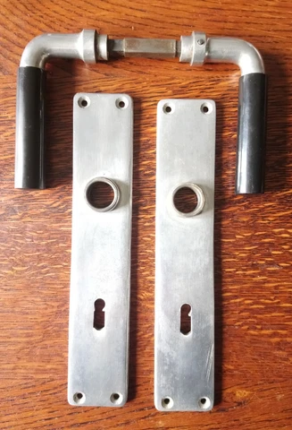Ferdinand KRAMER Door Handles New Frankfurt Modernist Design BAUHAUS Bakelite Cover