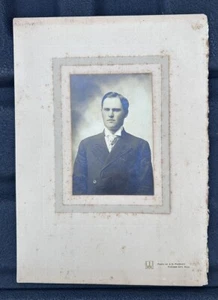 Antique board mounted photo - Young Man - McComb City, Mississippi - Picture 1 of 5